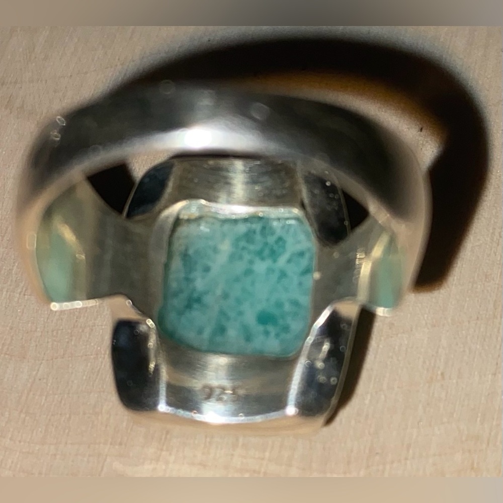 Amazonite Ring set in 925 Sterling Silver (size 9) - Picture 6 of 7